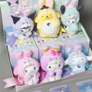 Sanrio Diamond Bunny Baby Plush Charm Unopened Blind Box